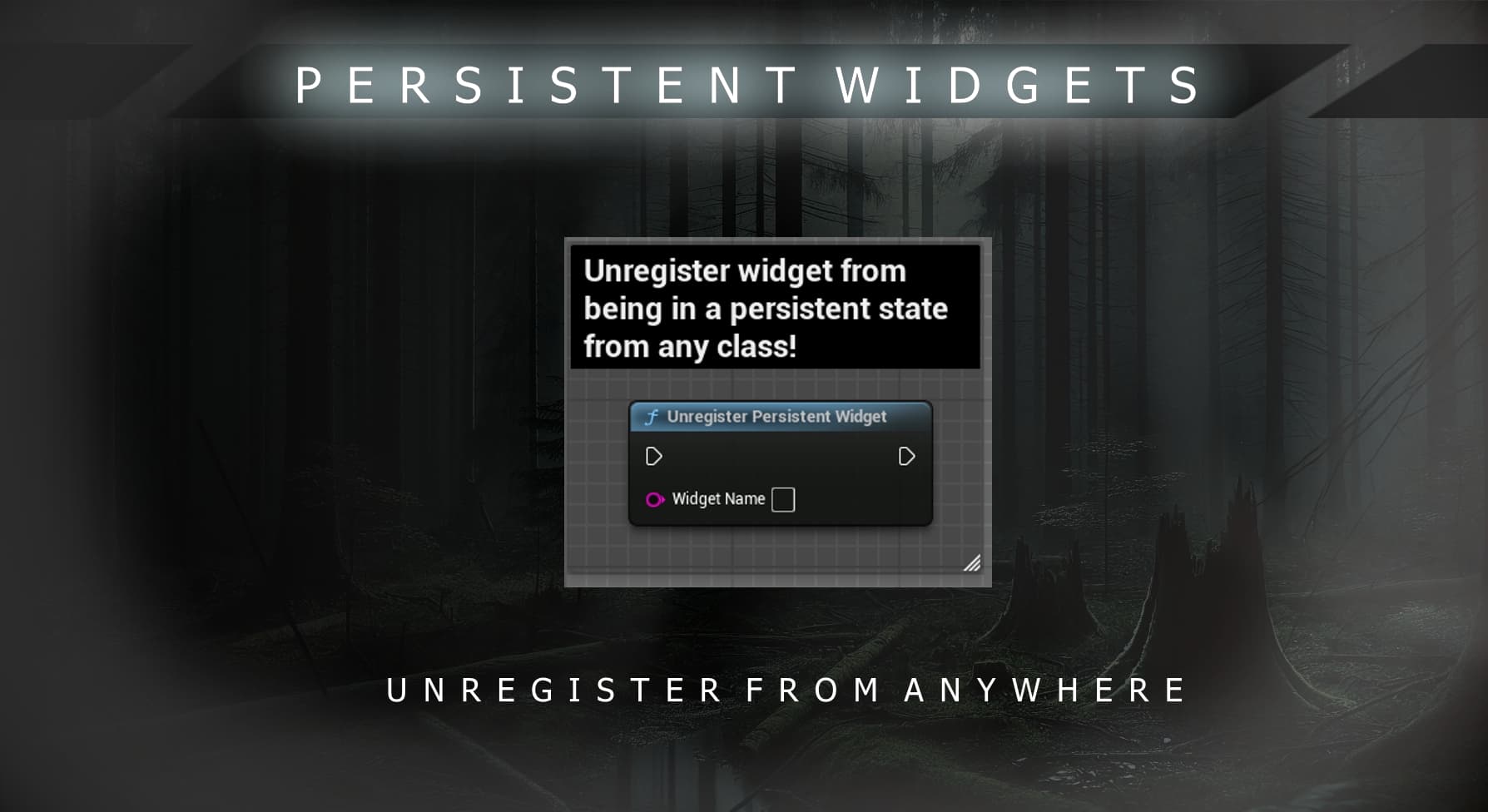 Persistent Widgets | Unreal Engine Plugin – gallery 2